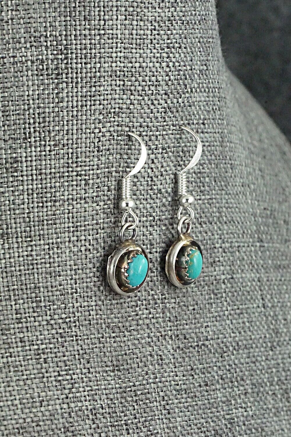 Turquoise & Sterling Silver Mini Squash Blossom Set - Phil Garcia
