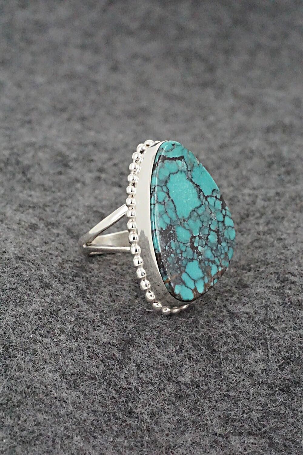 Turquoise & Sterling Silver Ring - Larry Castillo - Size 7