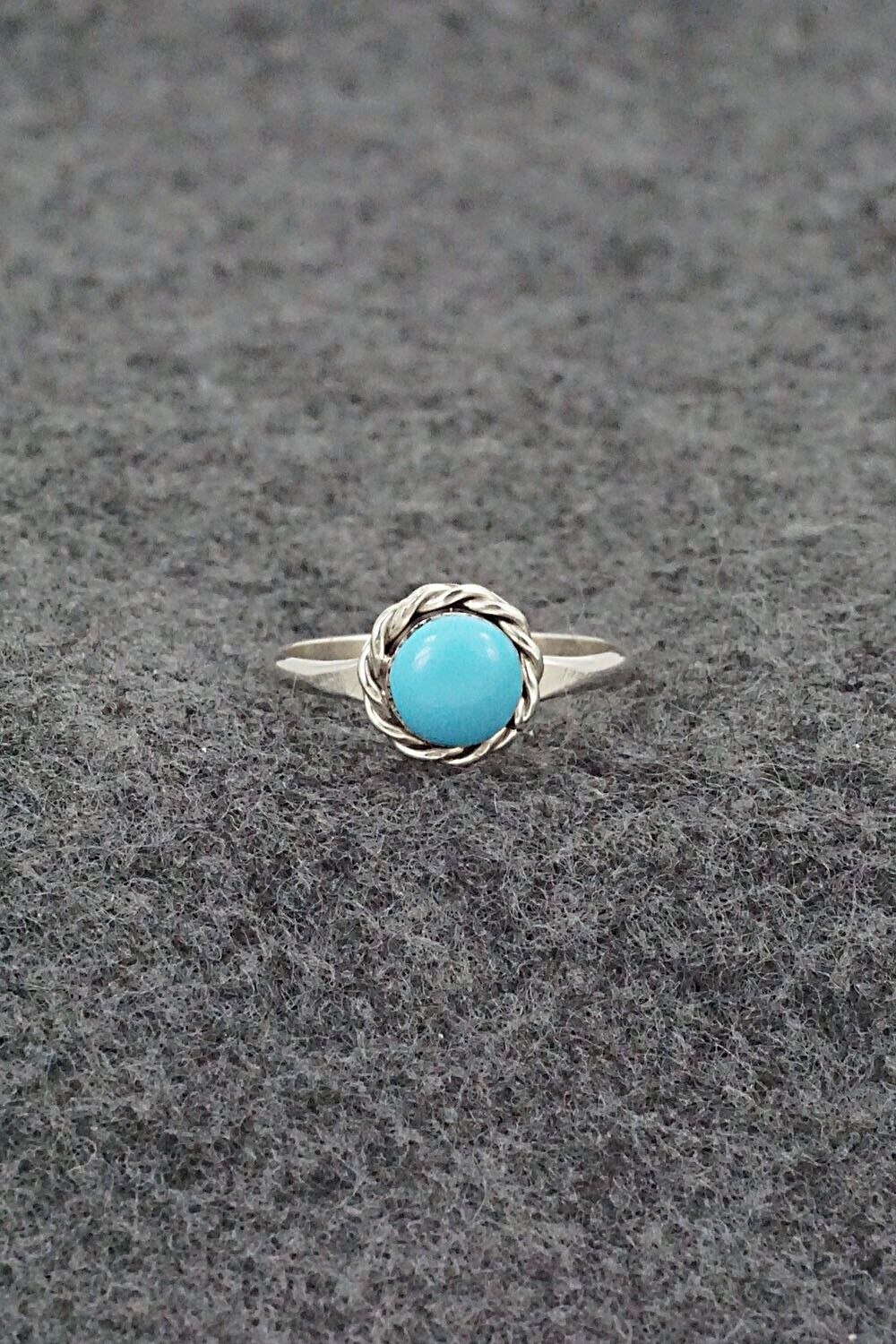 Turquoise & Sterling Silver Ring - Leander Cachini - Size 5