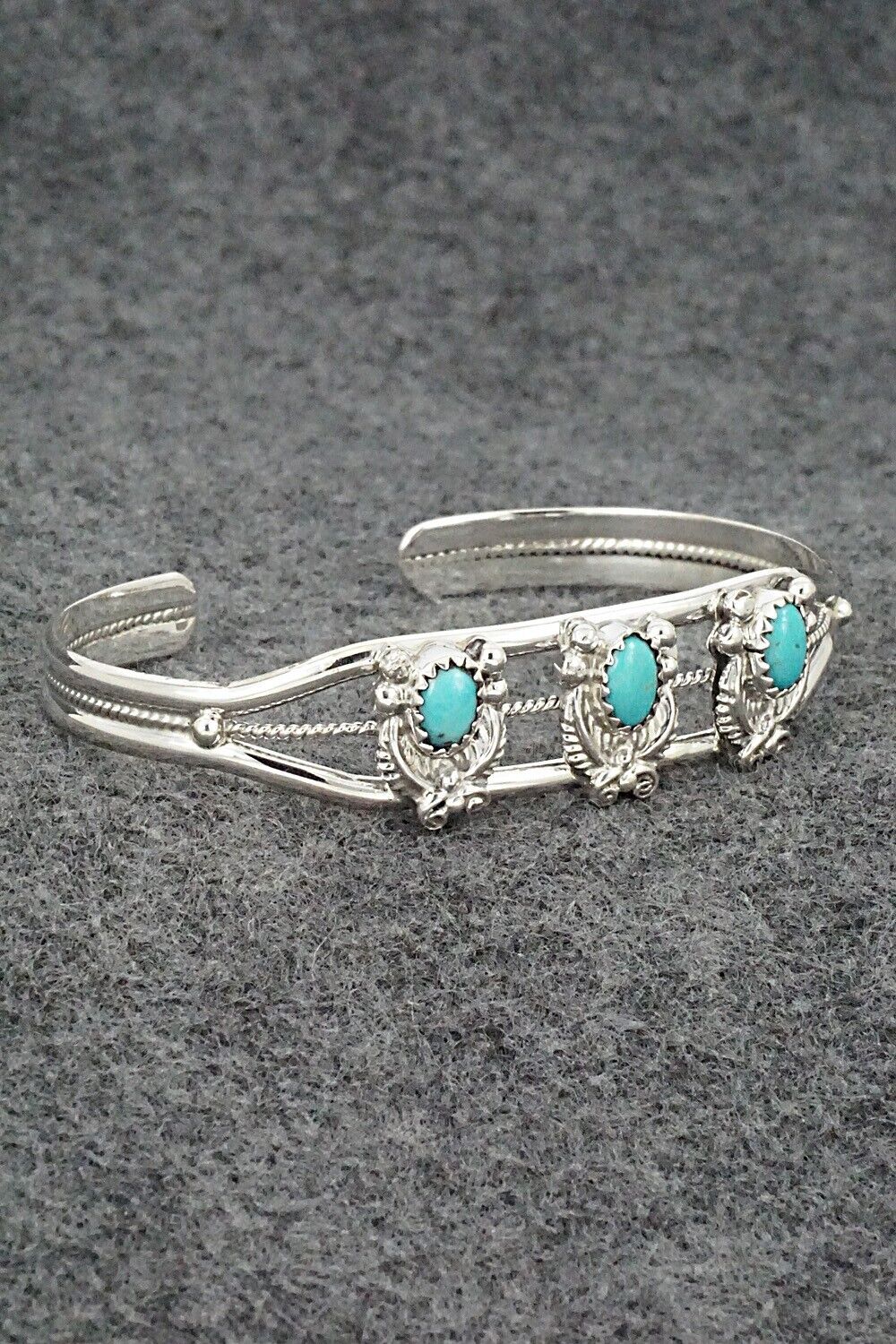 Turquoise & Sterling Silver Bracelet - Robert Martinez