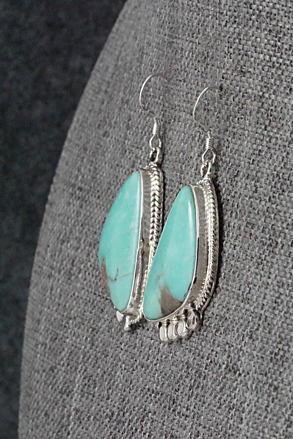 Turquoise & Sterling Silver Earrings - Sharon McCarthy
