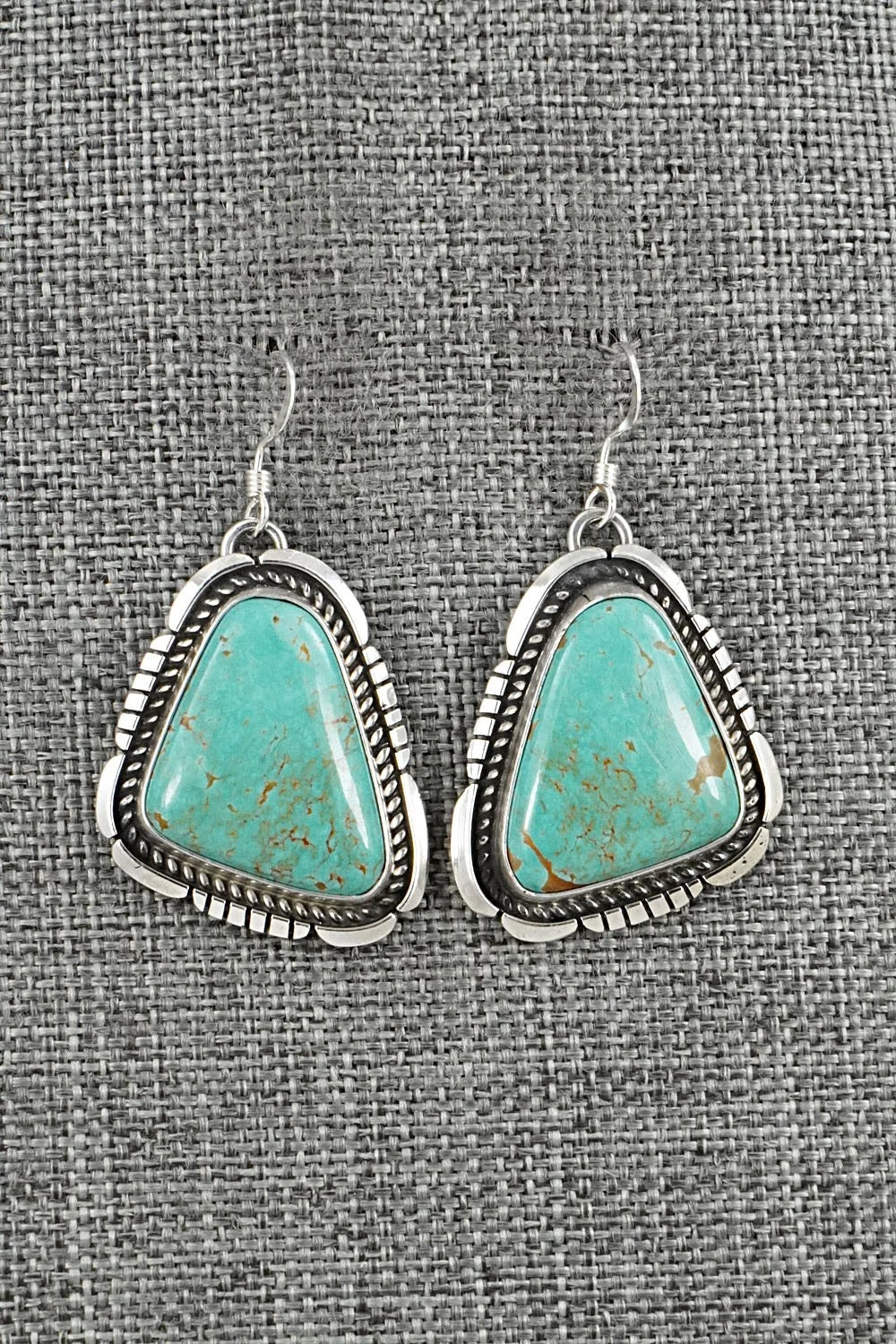 Turquoise & Sterling Silver Earrings - Irene Kee