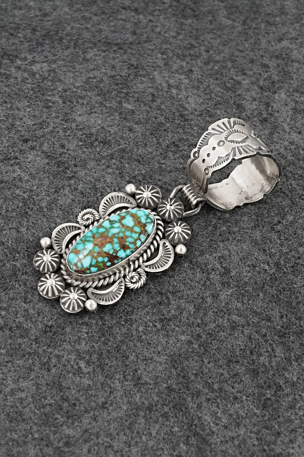 Turquoise & Sterling Silver Pendant - Rosita Calladitto