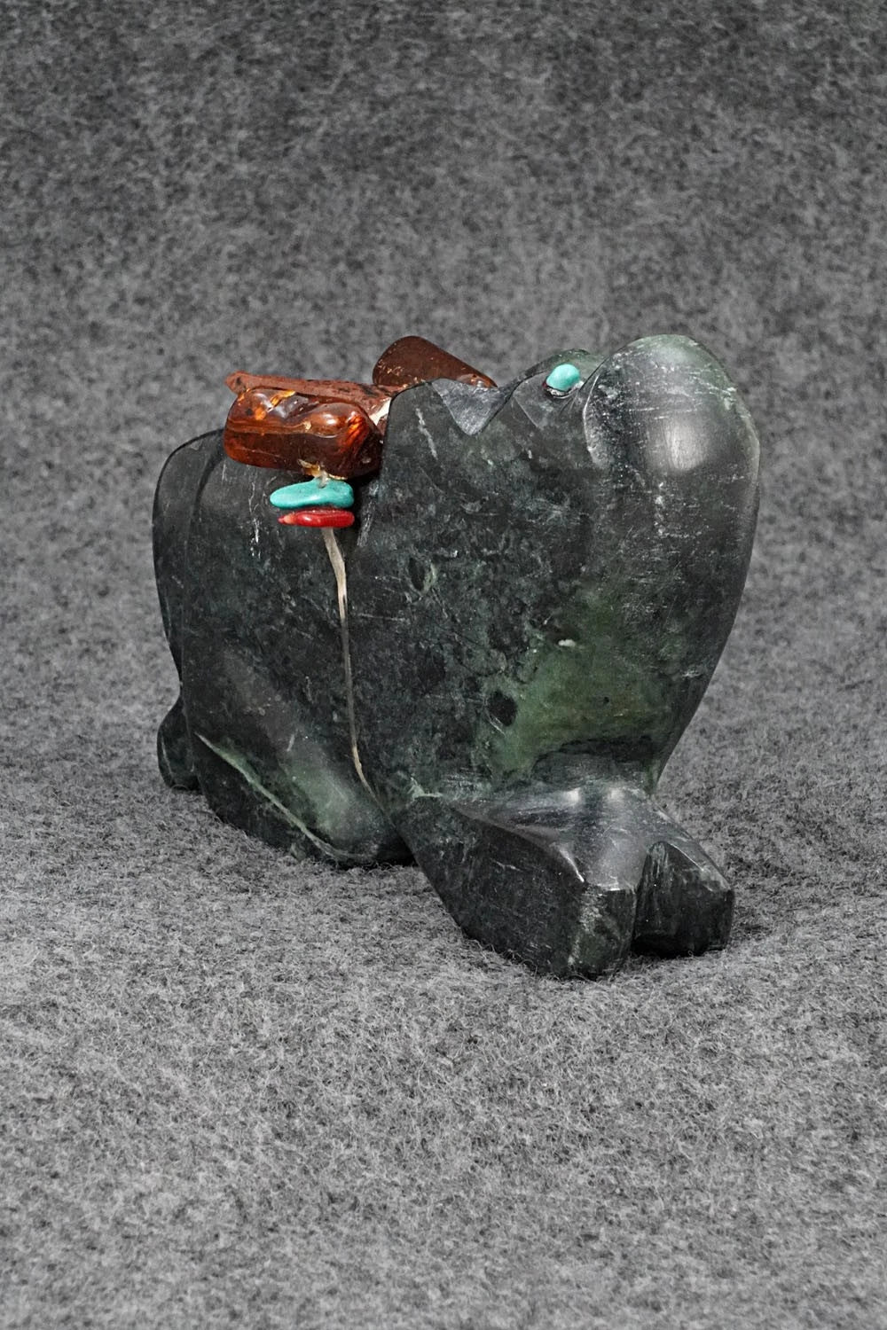 Mountain Lion Zuni Fetish Carving - James Panteah