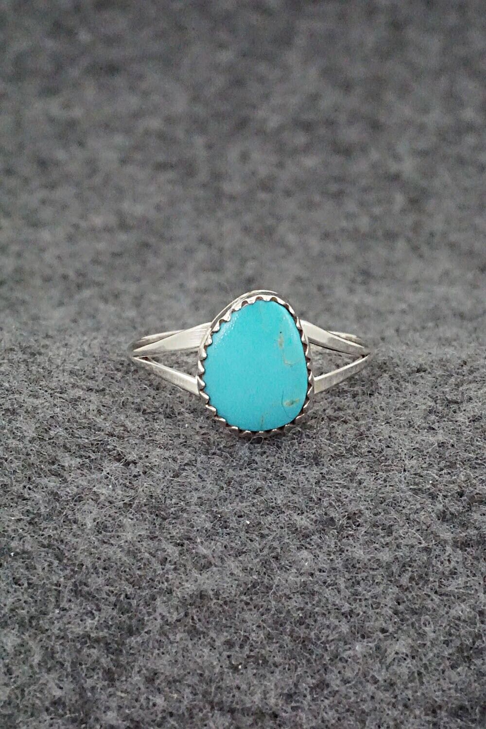 Turquoise & Sterling Silver Ring - Sharon McCarthy - Size 8.75