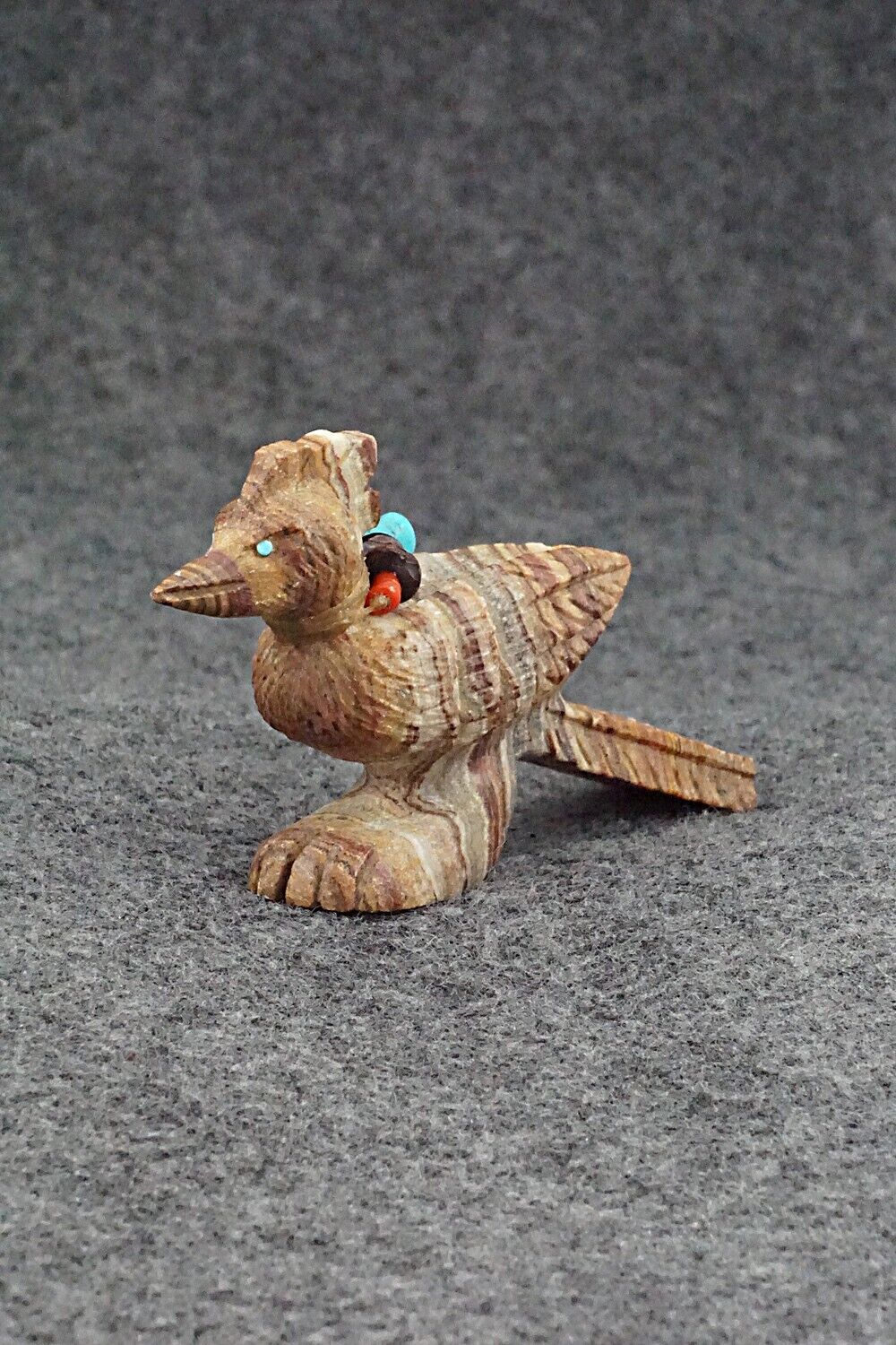 Roadrunner Zuni Fetish Carving - Douglas Martza