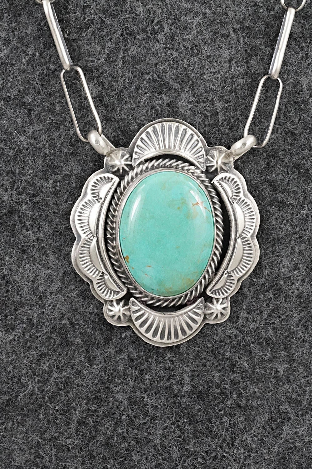 Turquoise & Sterling Silver Necklace - Randy Boyd