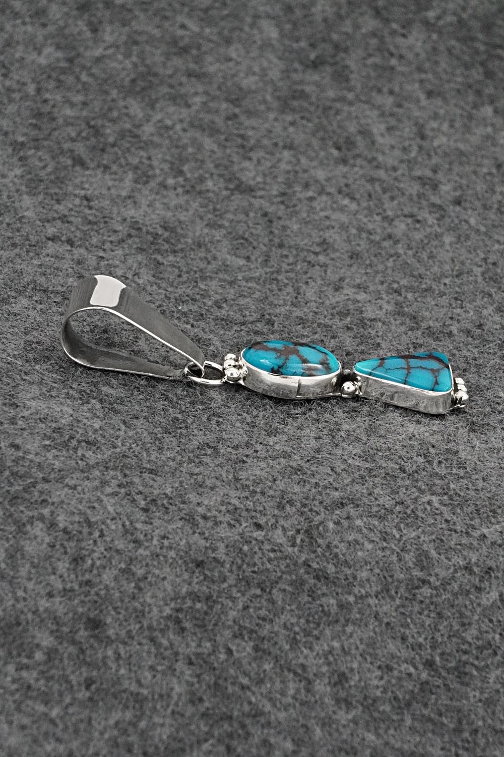Turquoise & Sterling Silver Pendant - Rena Begay