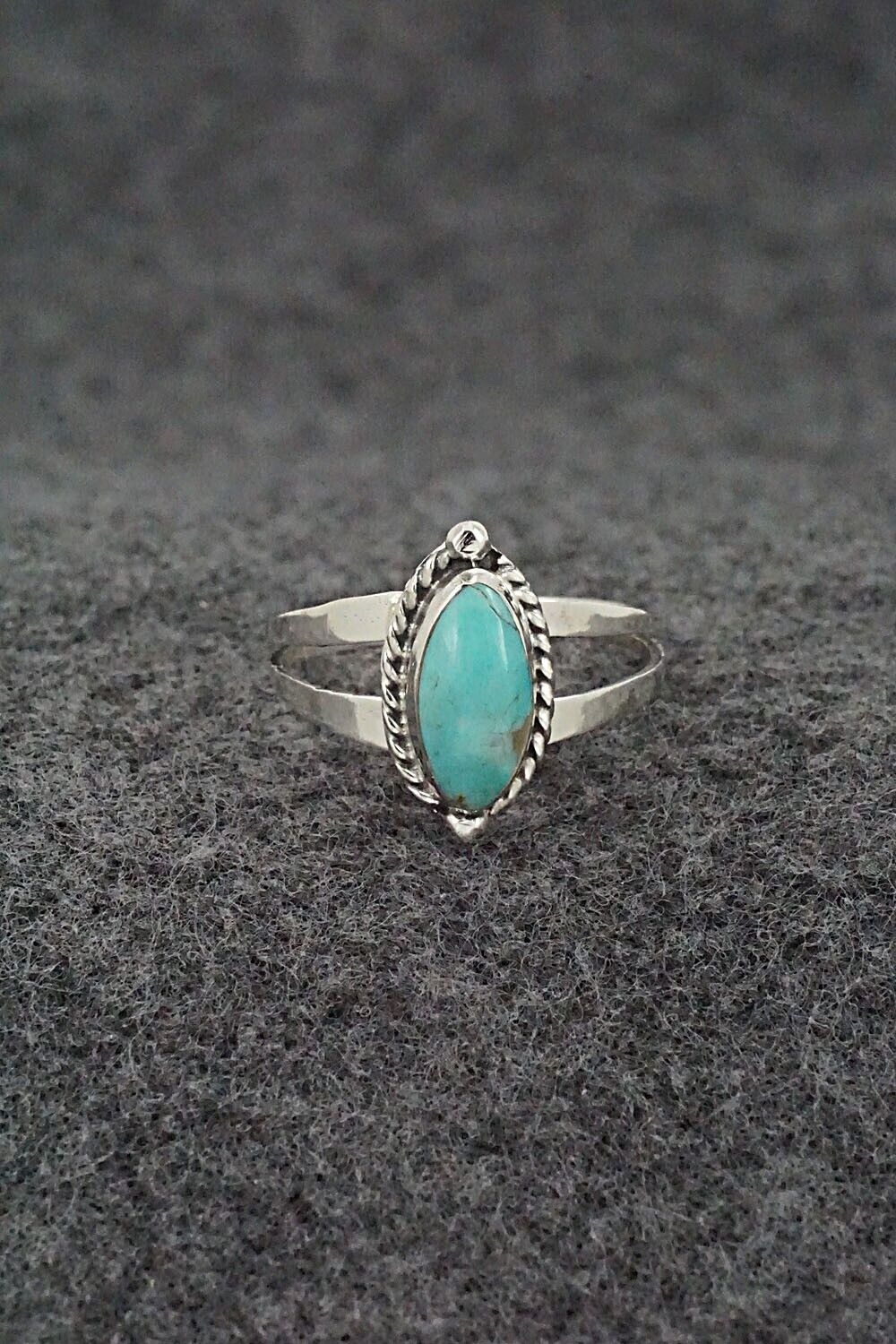 Turquoise & Sterling Silver Ring - Alice Rose Saunders - Size 7