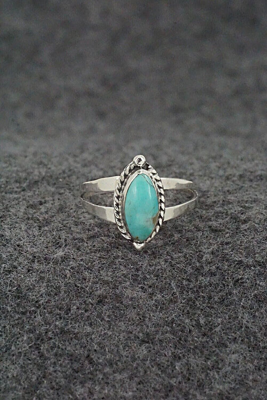 Turquoise & Sterling Silver Ring - Alice Rose Saunders - Size 7