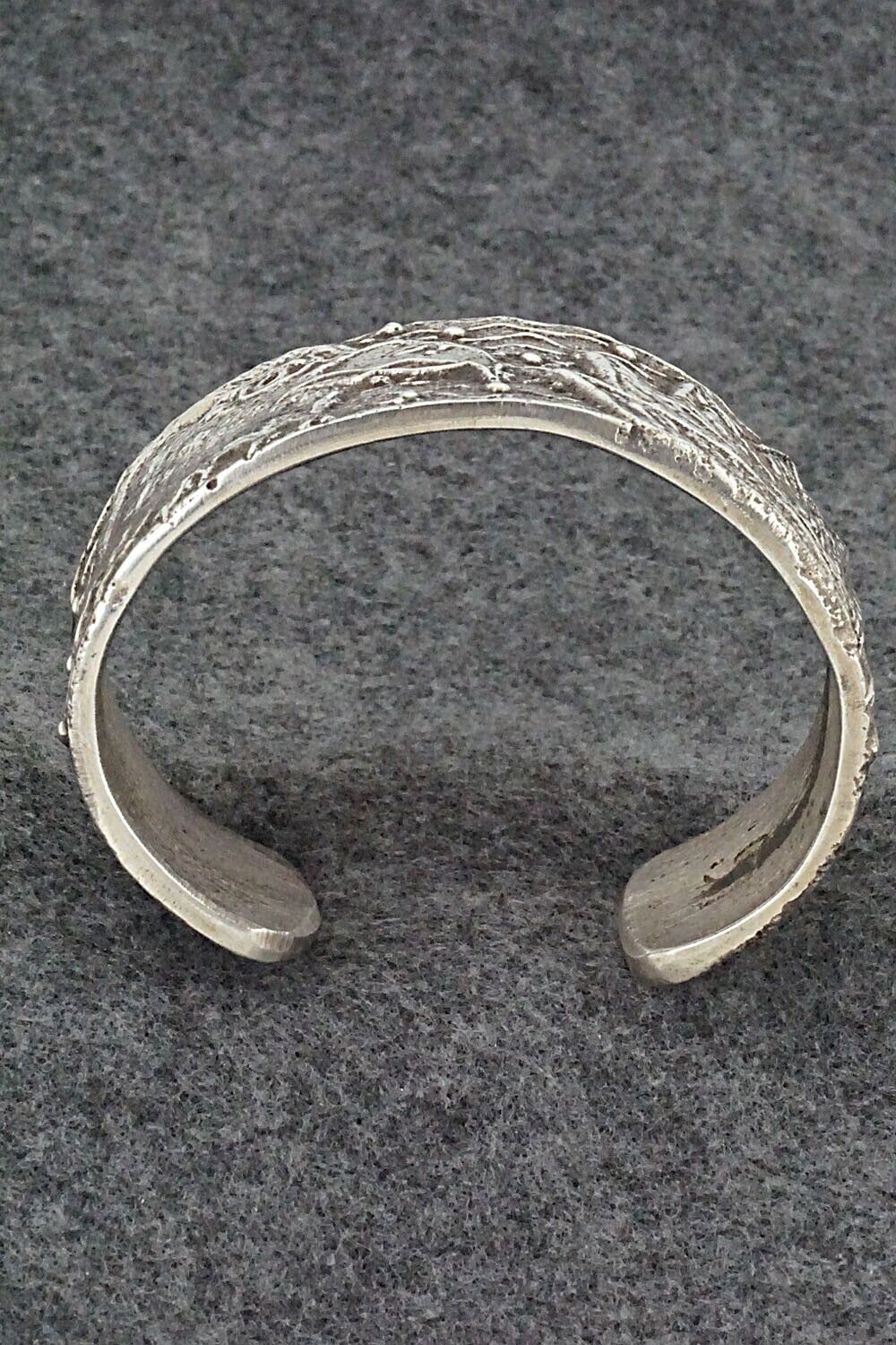 Tufa Cast Sterling Silver Bracelet - Navajo