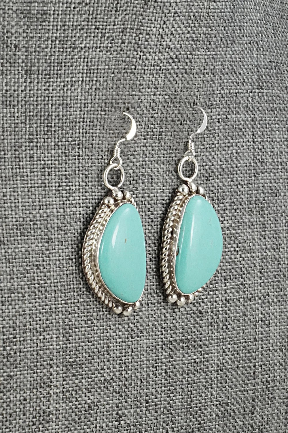 Turquoise & Sterling Silver Earrings - Antwone Brown