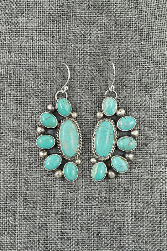 Turquoise & Sterling Silver Earrings - Kathleen Livingston