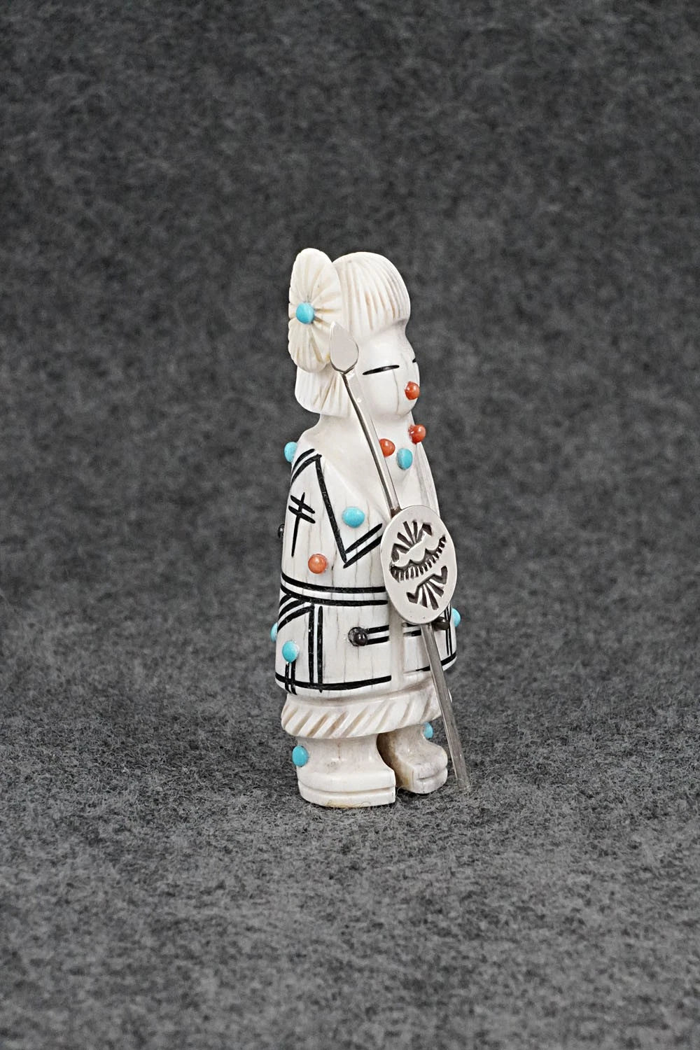 Warrior Zuni Fetish Carving - Claudia Peina