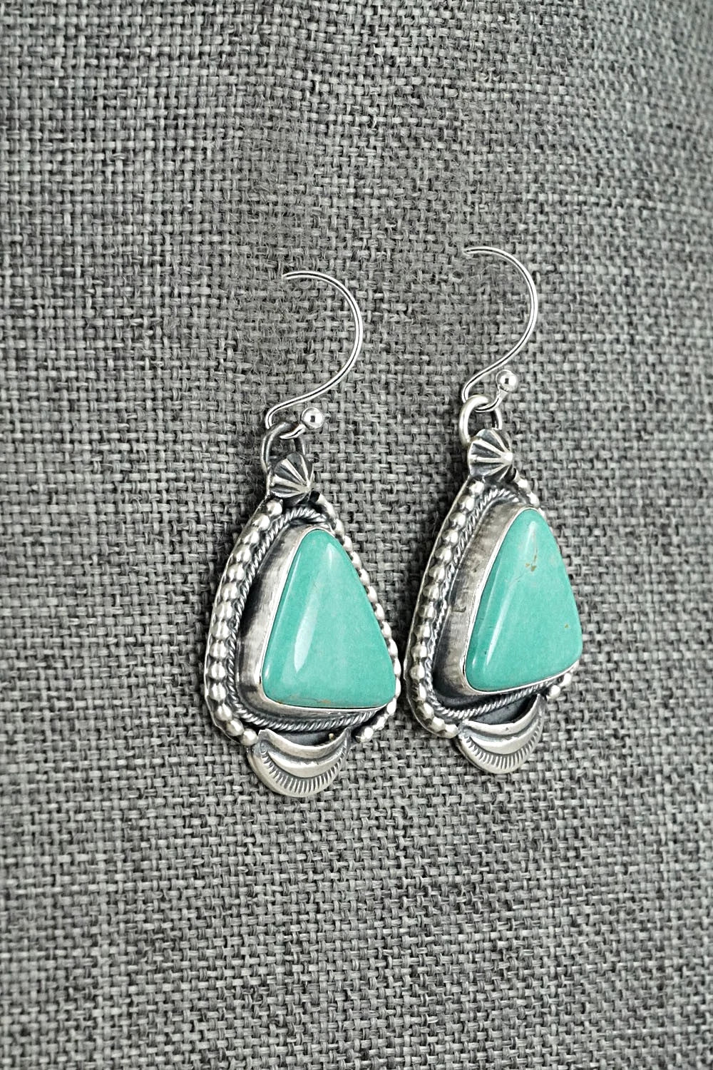Turquoise & Sterling Silver Earrings - Bobby Johnson