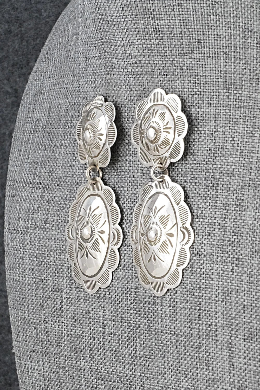 Sterling Silver Earrings - Bertha Begay