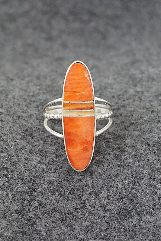 Spiny Oyster & Sterling Silver Ring - Harold Smith - Size 9