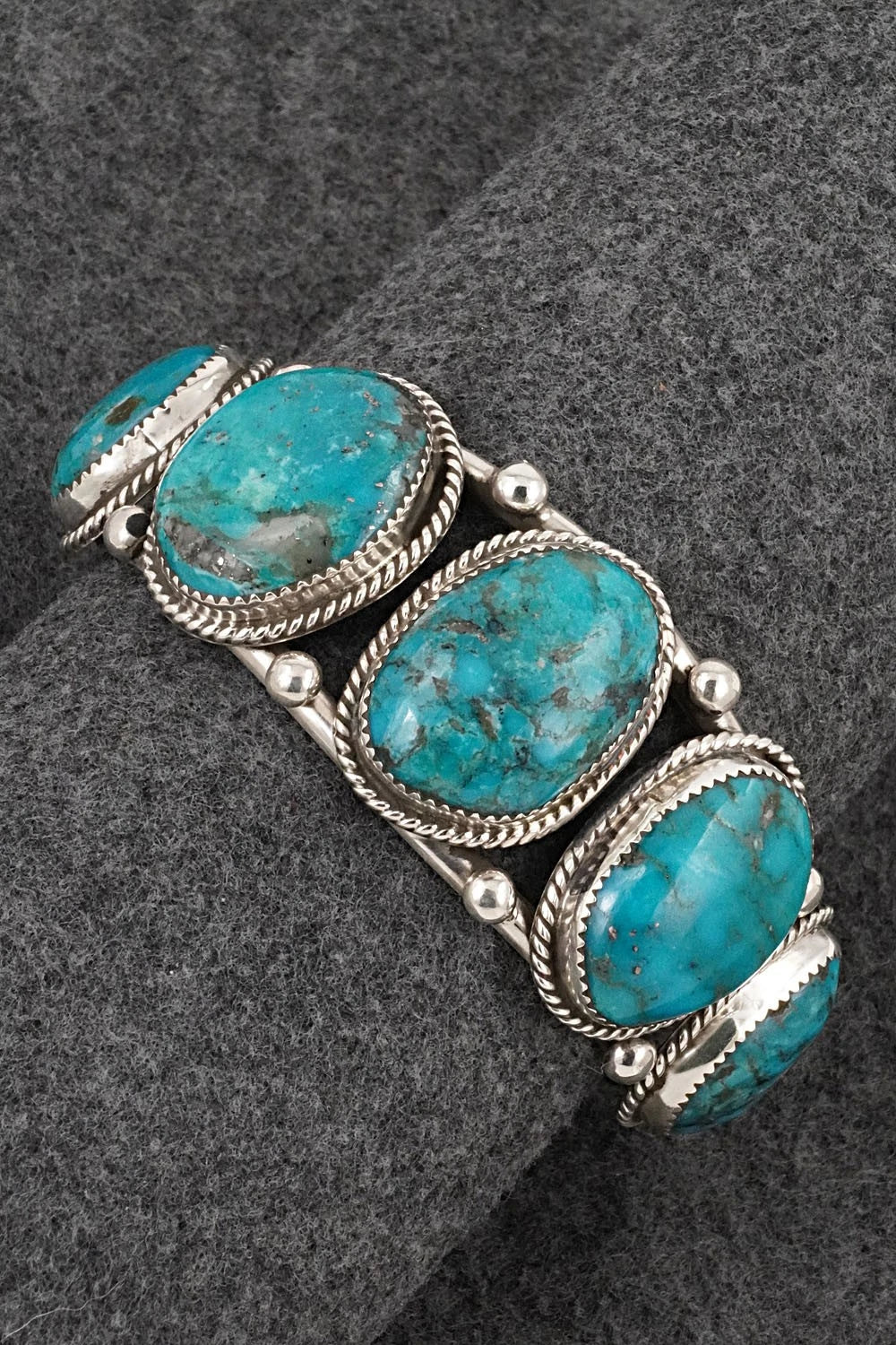 Turquoise & Sterling Silver Bracelet - Ray Nez