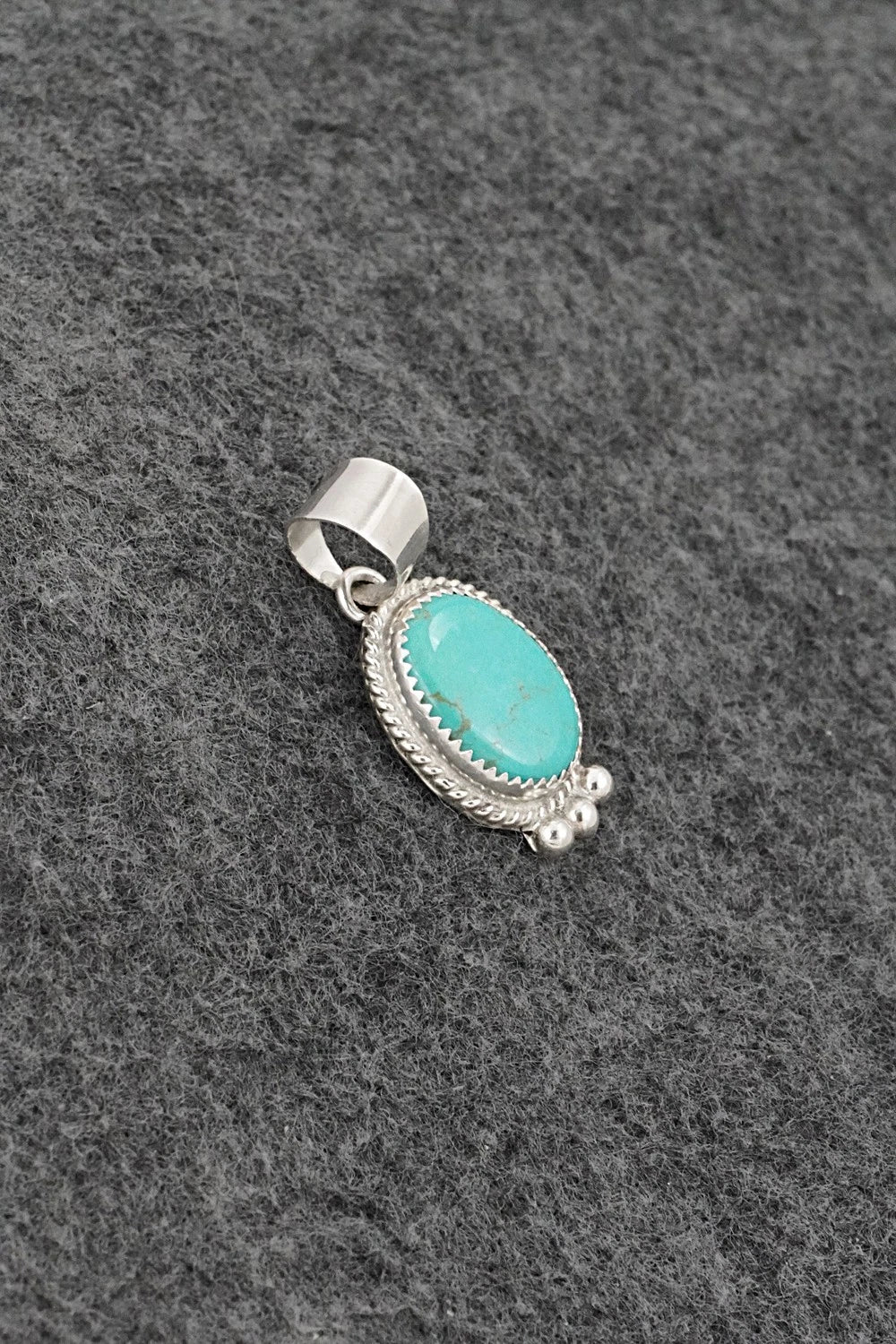 Turquoise & Sterling Silver Pendant - Byron Begay