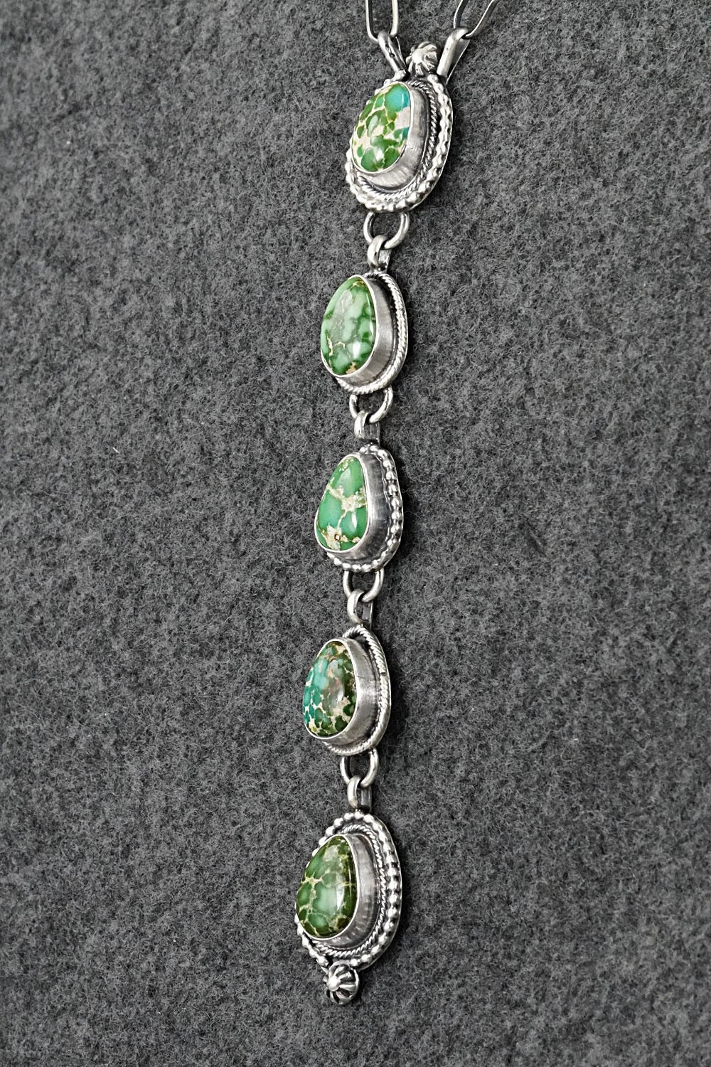 Turquoise & Sterling Silver Necklace - Bobby Johnson