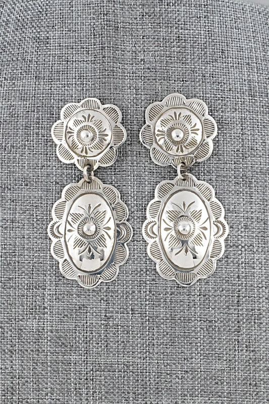 Sterling Silver Earrings - Bertha Begay