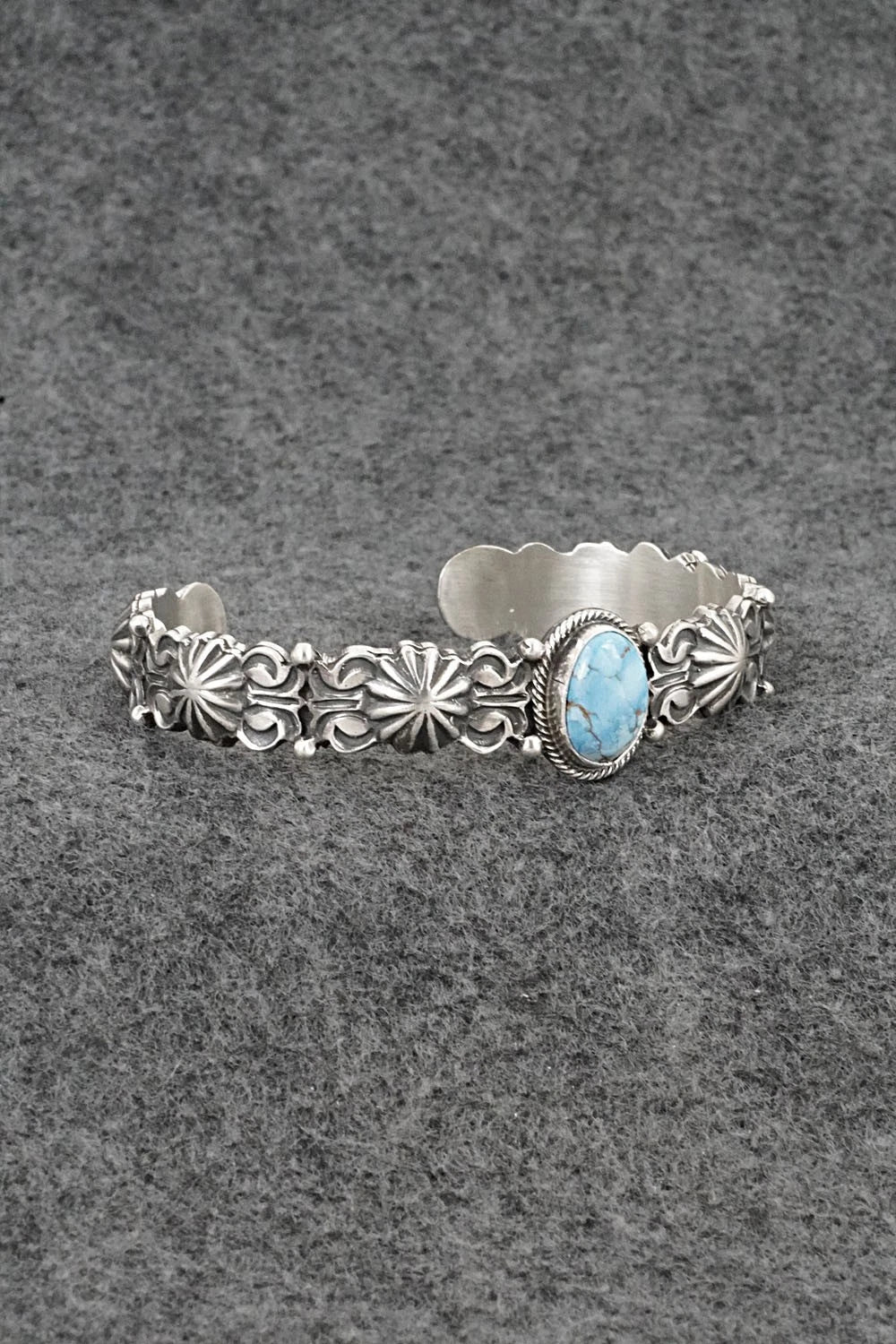 Turquoise & Sterling Silver Bracelet - Thomas Yazzie