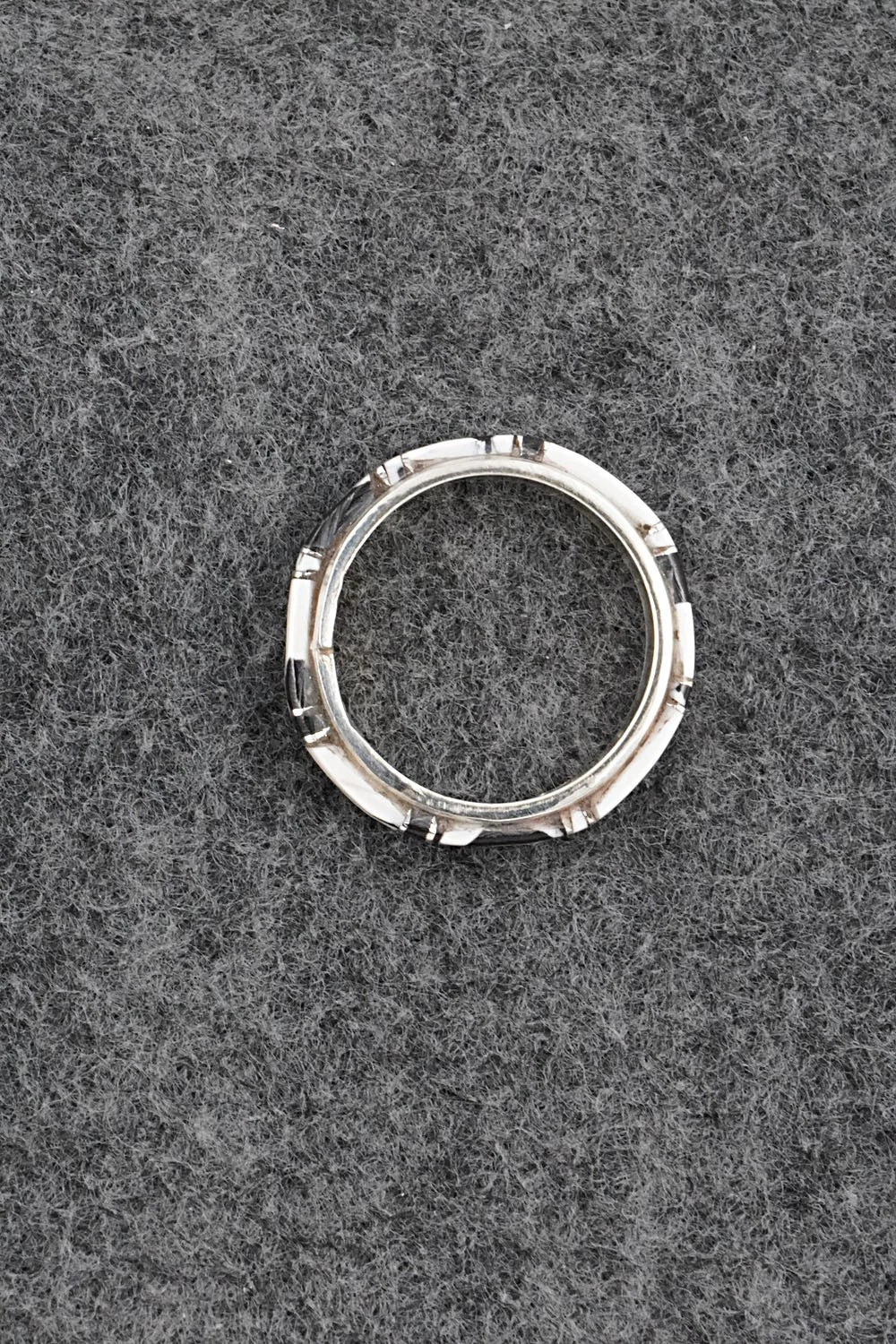 White Buffalo & Sterling Silver Ring - Terrance Panteah - Size 10