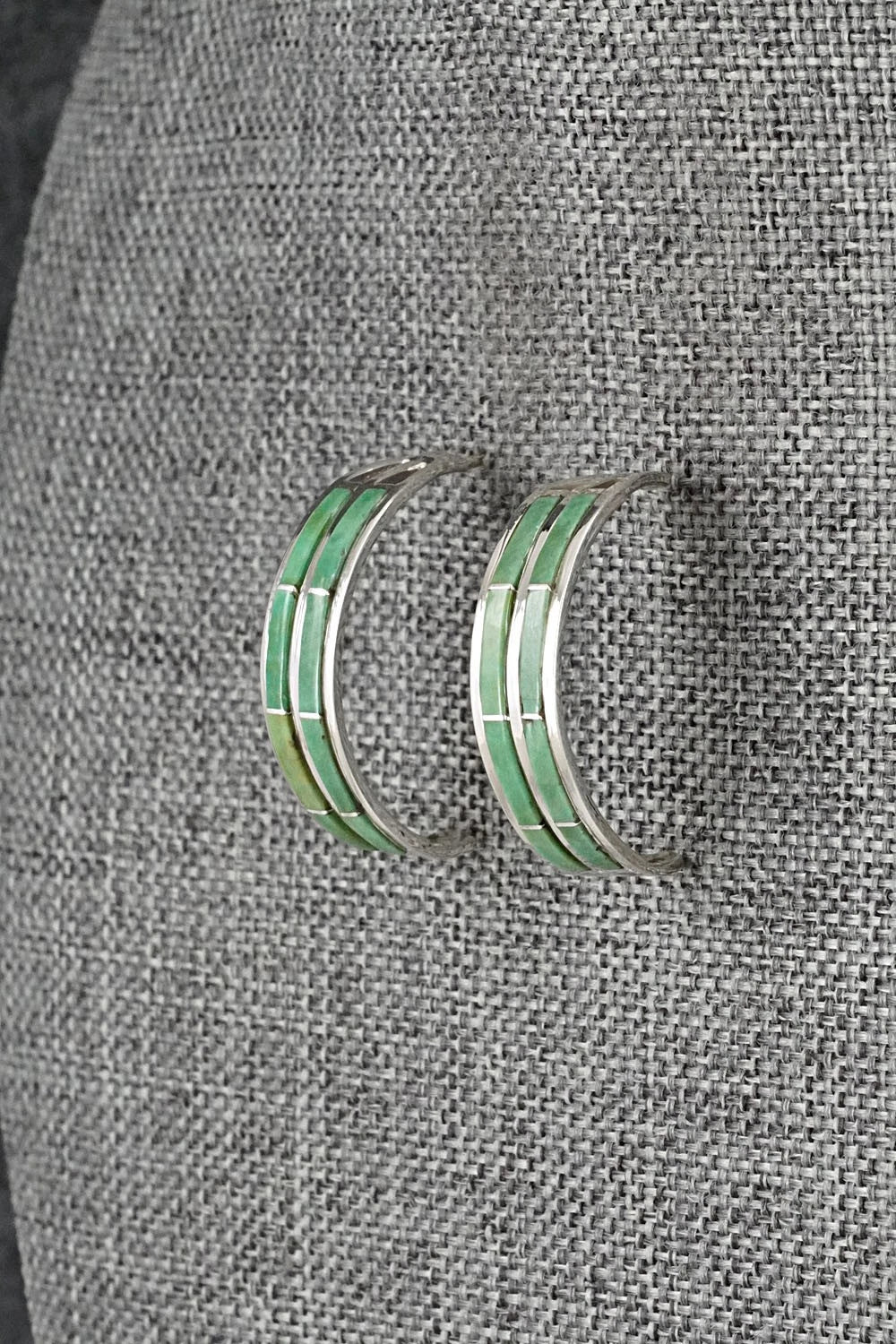 Turquoise & Sterling Silver Earrings - Andrew Enrico