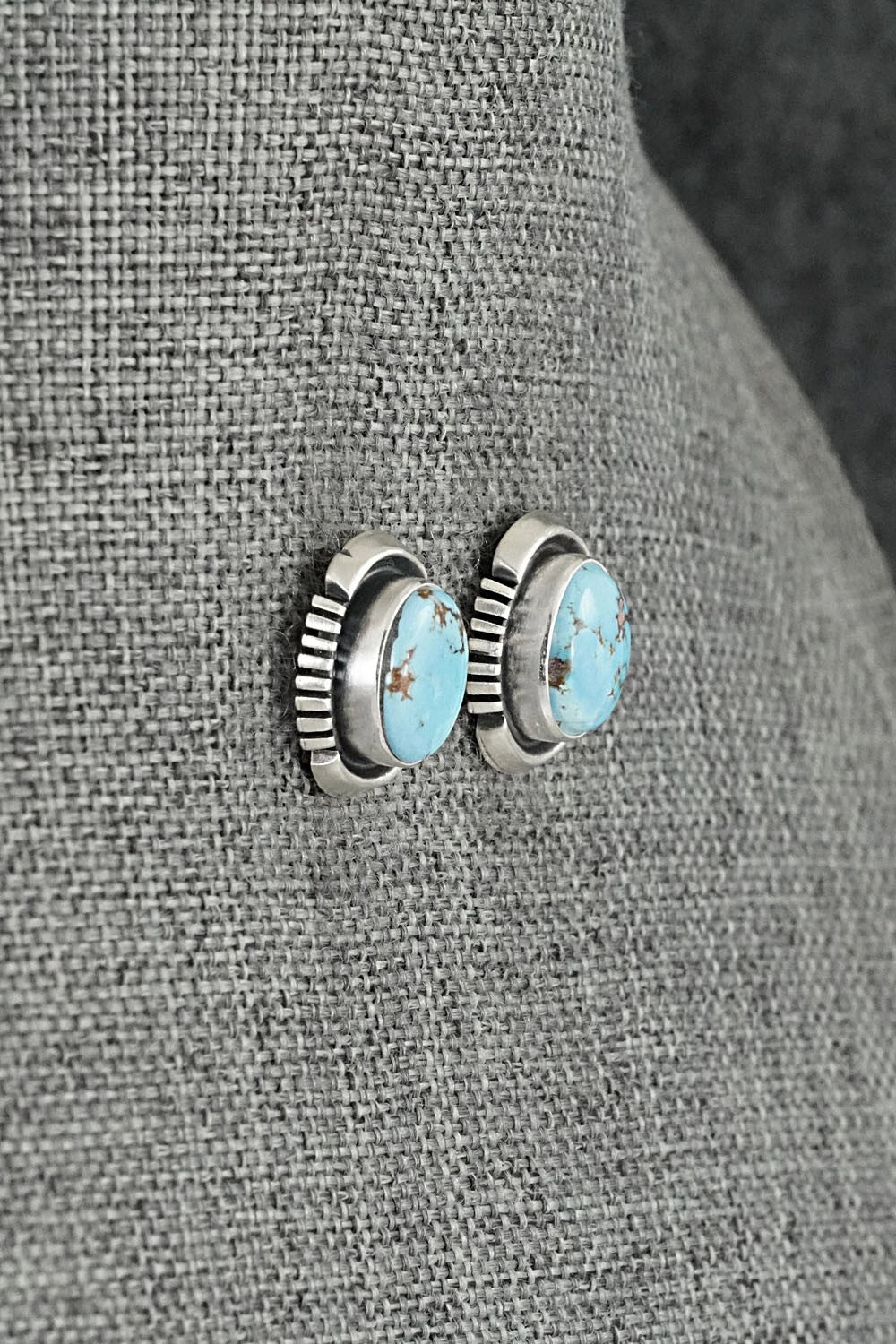 Turquoise & Sterling Silver Necklace and Earrings Set - Mark Yazzie
