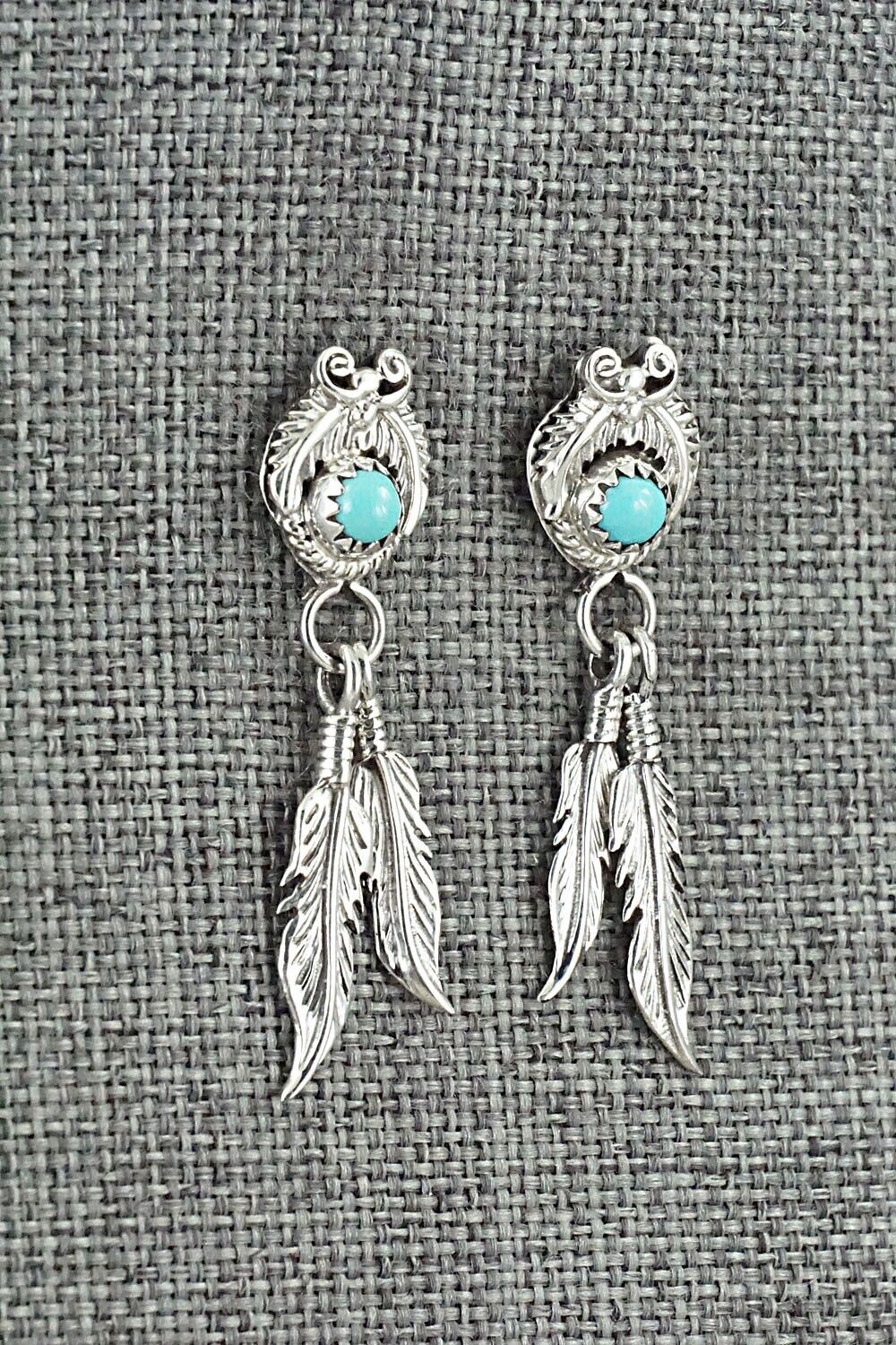 Turquoise and Sterling Silver Earrings - Sharon McCarthy