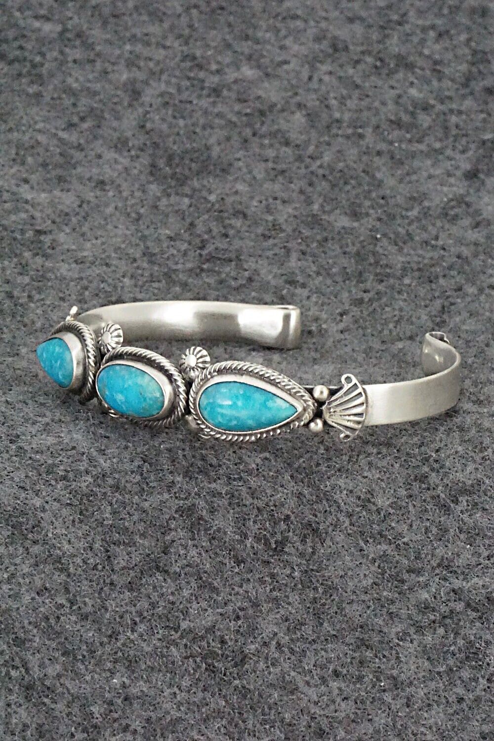 Turquoise & Sterling Silver Bracelet - Bobby Platero