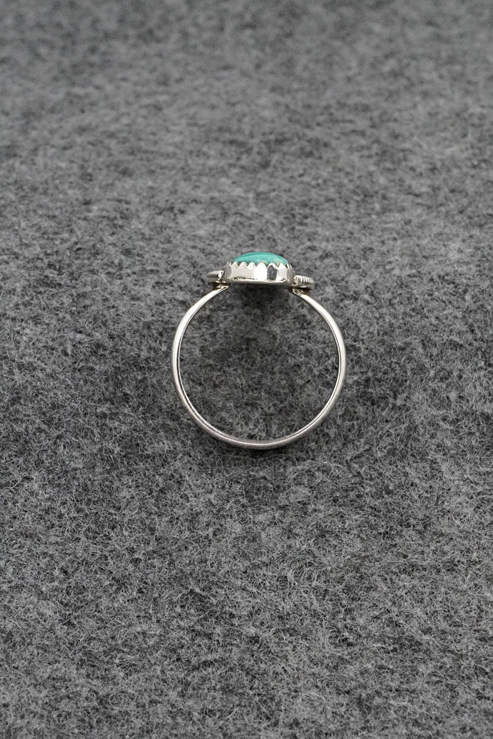 Turquoise & Sterling Silver Ring - Priscilla Reeder - Size 8.5