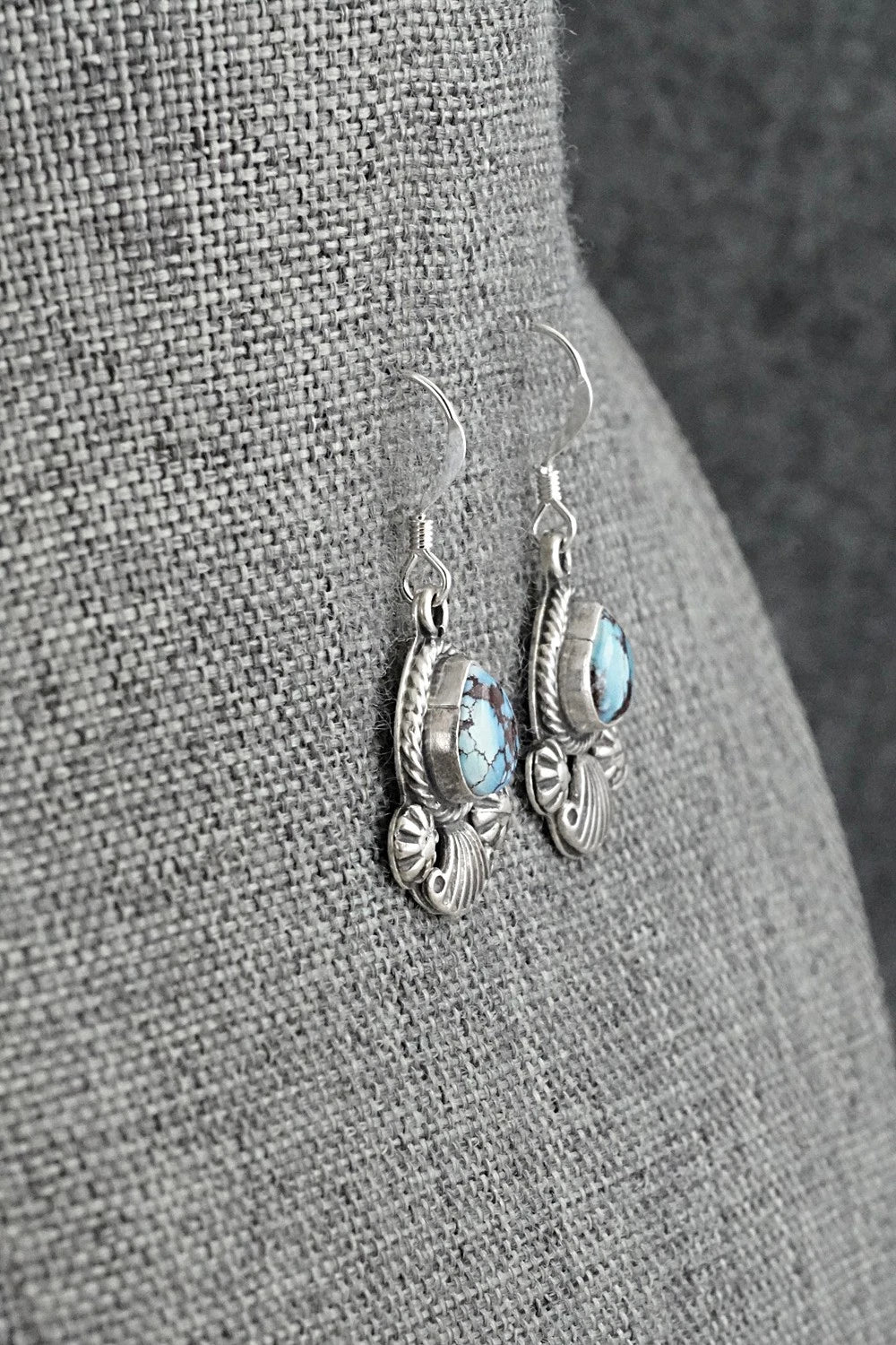 Turquoise & Sterling Silver Earrings - Verley Betone