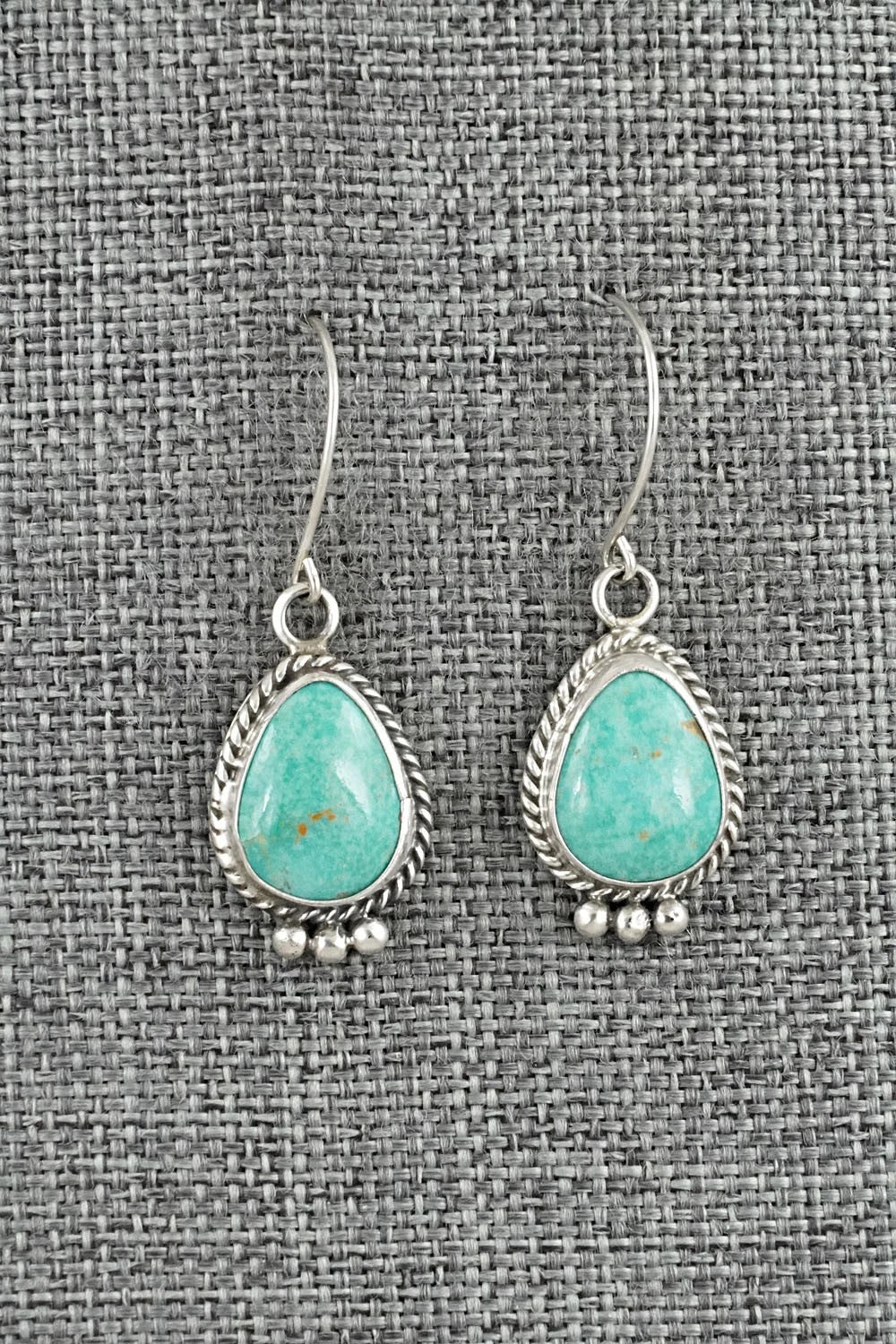 Turquoise & Sterling Silver Earrings - Rosemary Saunders