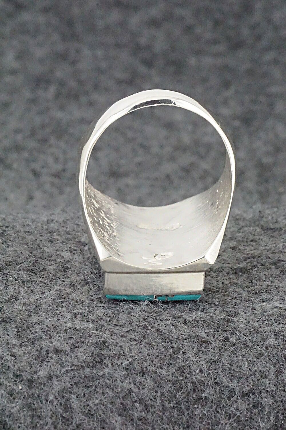 Turquoise & Sterling Silver Ring - Wilbert Gray - Size 11.75