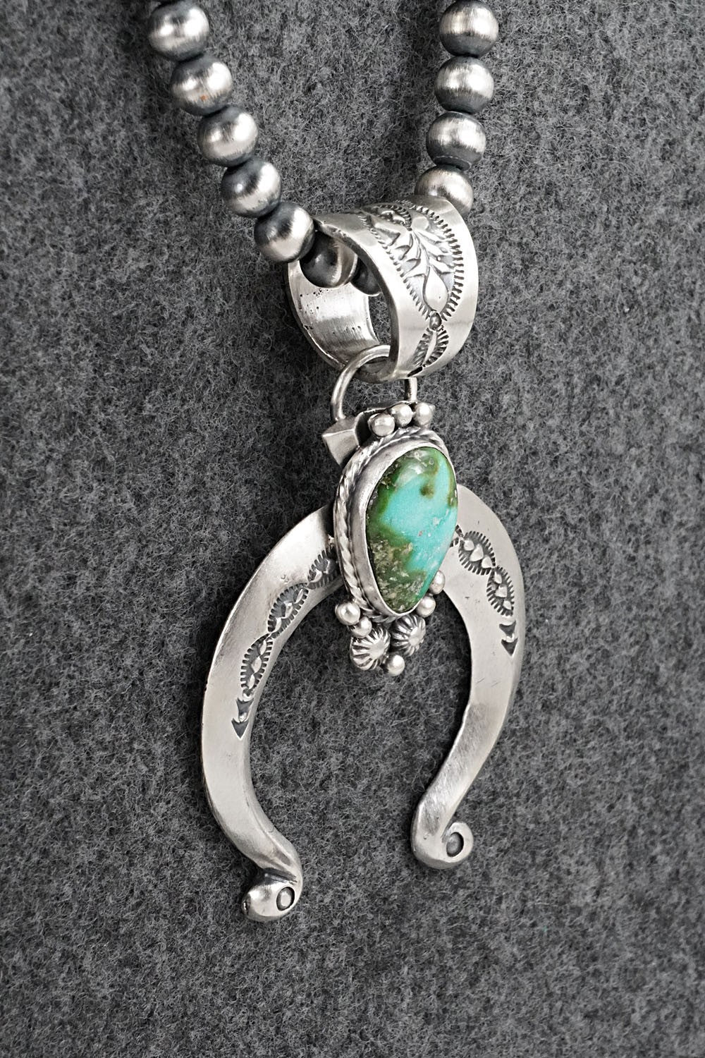 Turquoise & Sterling Silver Necklace - Samuel Yellowhair