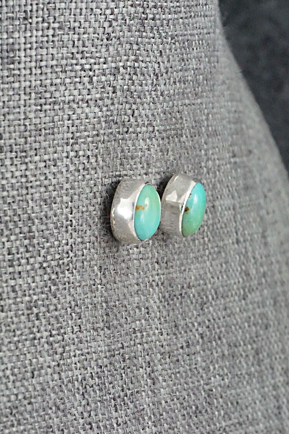 Turquoise & Sterling Silver Earrings - Marco Begaye