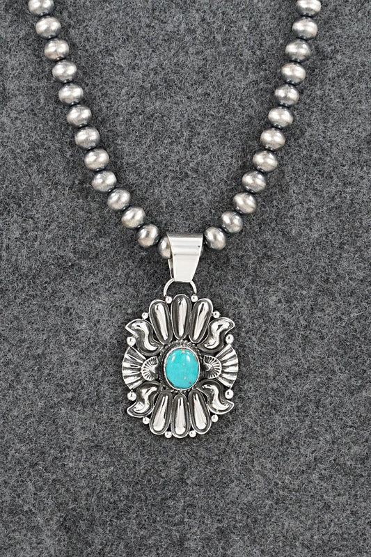 Turquoise & Sterling Silver Necklace - Derrick Gordon