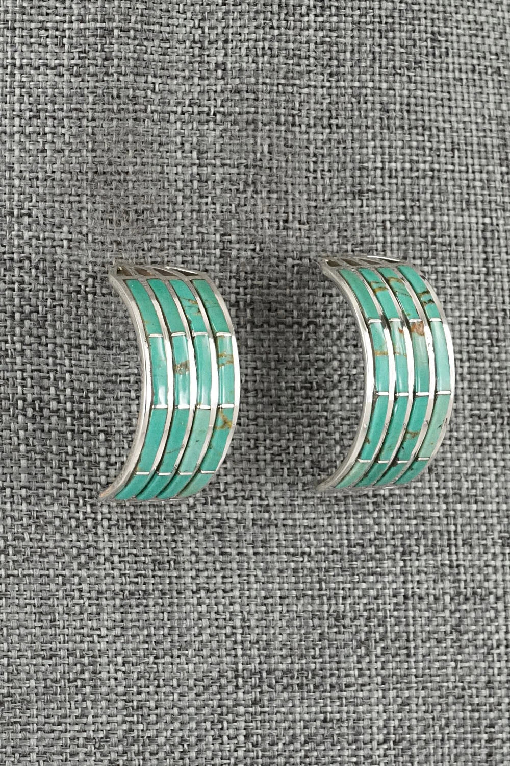 Turquoise & Sterling Silver Earrings - Andrew Enrico
