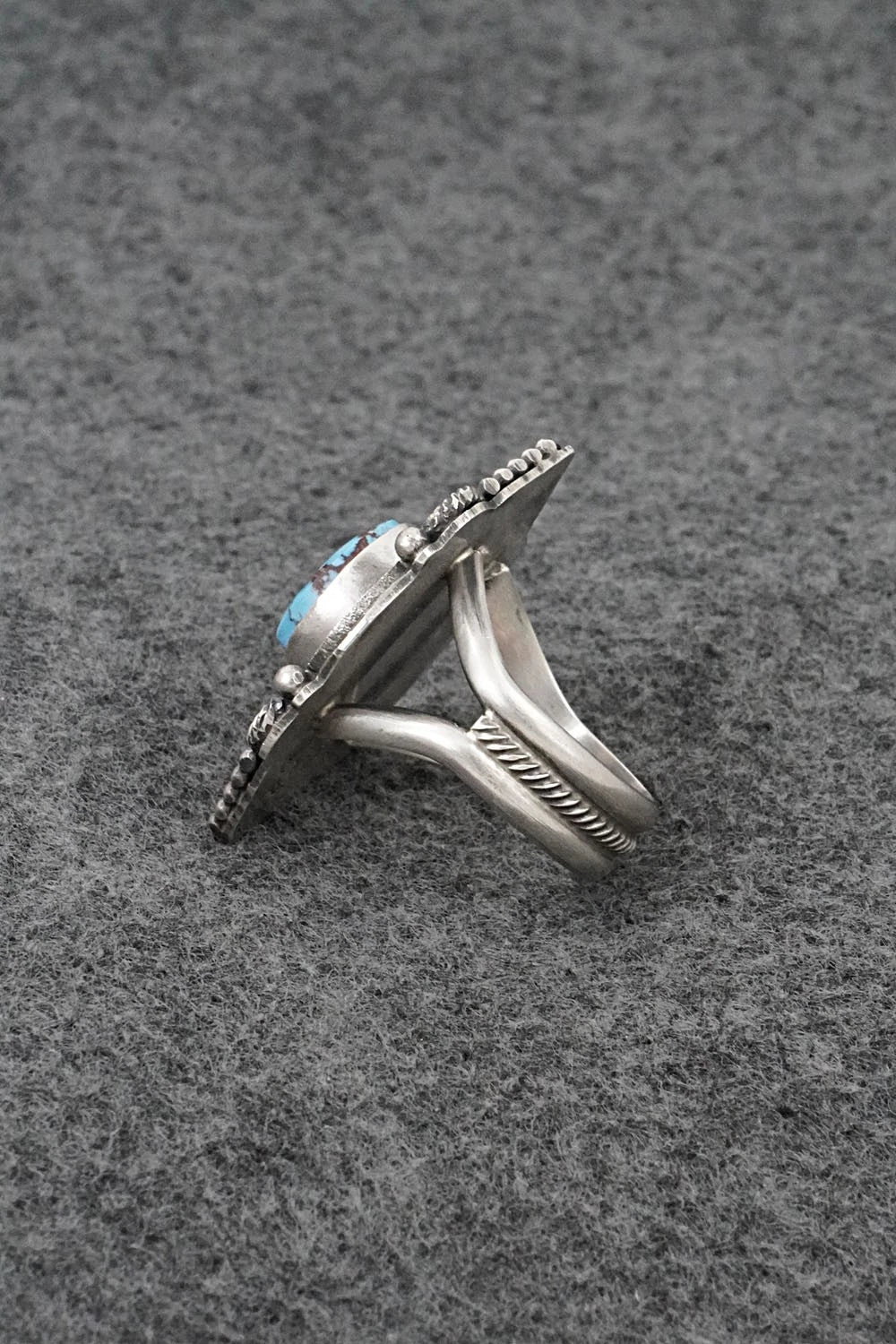 Turquoise & Sterling Silver Ring - Rosita Calladitto - Size 9