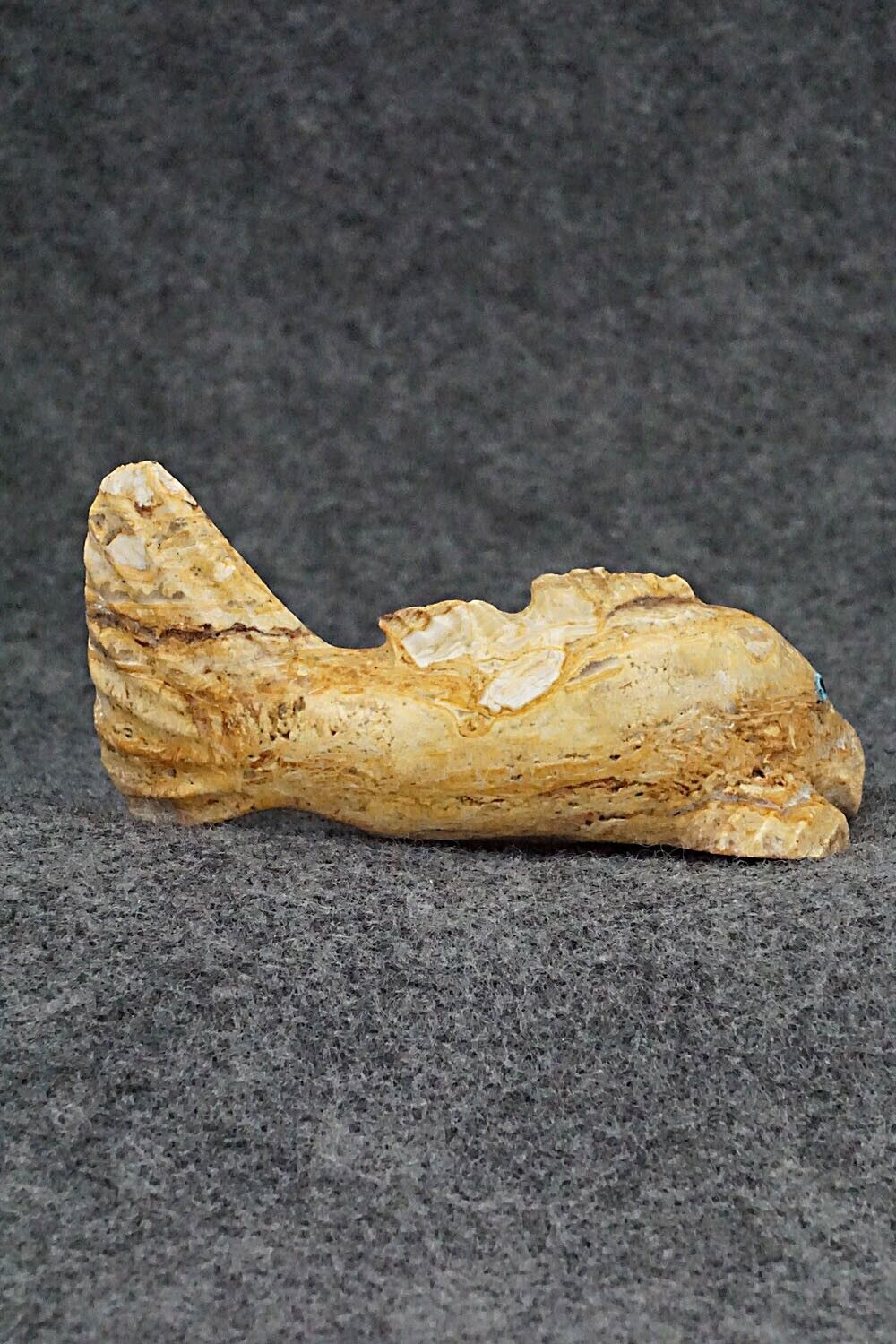 Fish Zuni Fetish Carving - Glendon Lasiloo