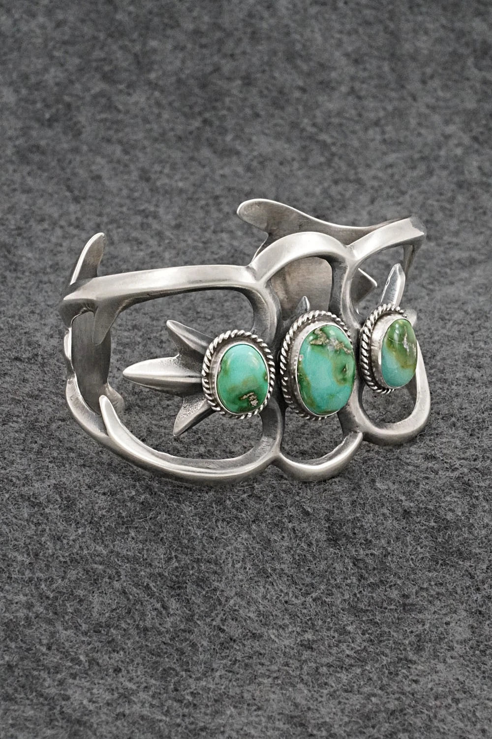 Turquoise & Sterling Silver Bracelet - Eugene Gruber