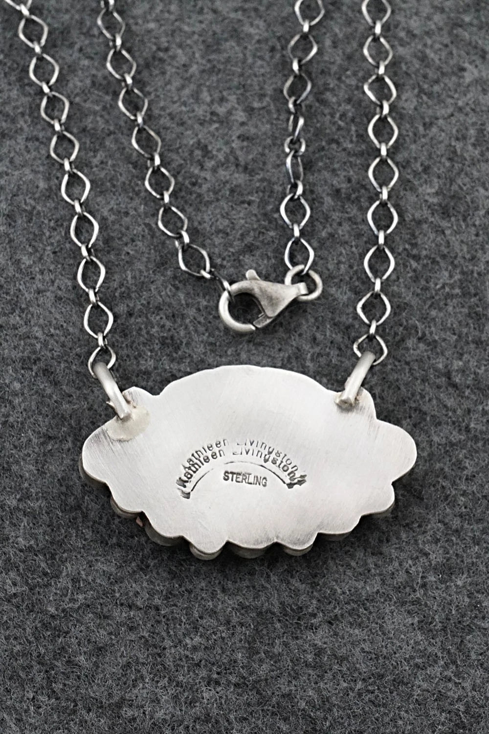 Turquoise & Sterling Silver Necklace - Kathleen Livingston
