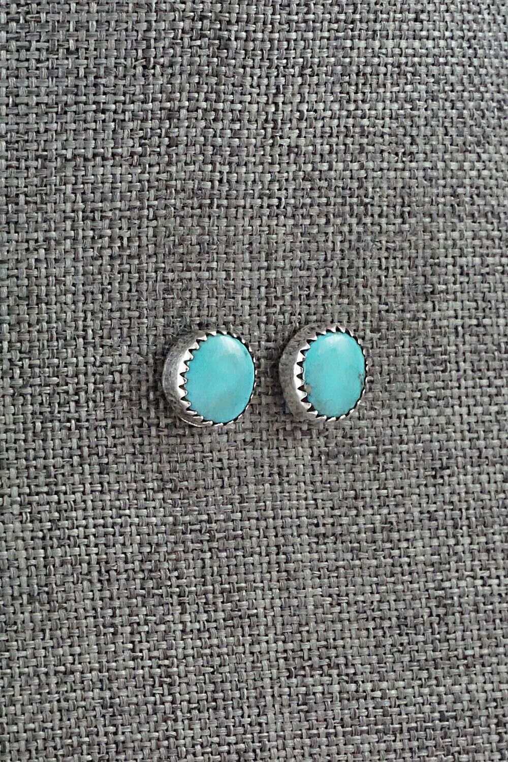 Turquoise & Sterling Silver Earrings - Theresa Smith