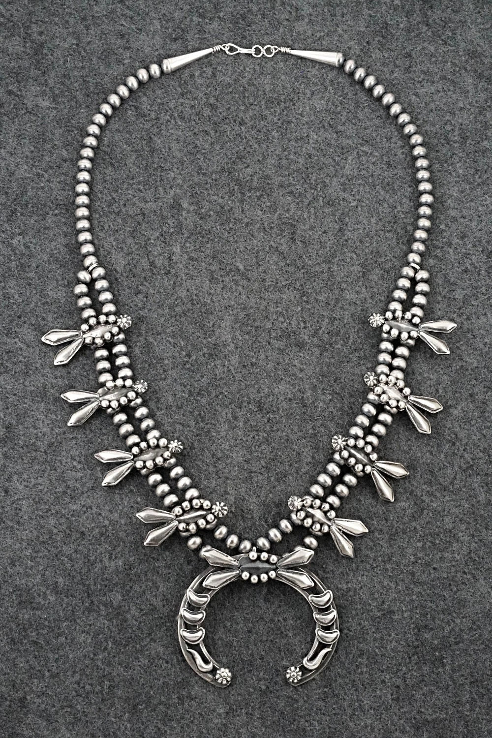 Sterling Silver Squash Blossom Necklace - Emerson Delgarito