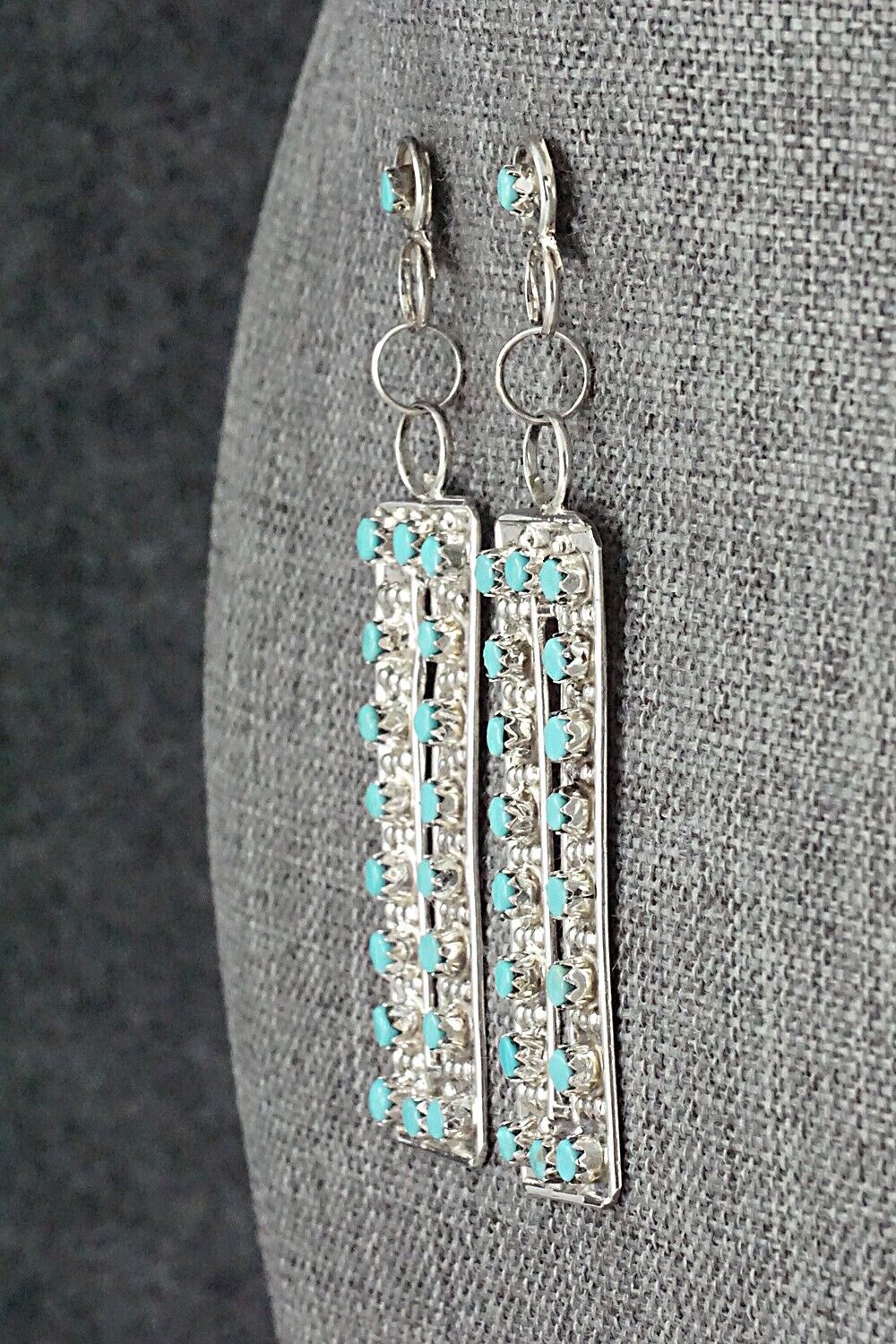 Turquoise & Sterling Silver Earrings - Joanne Cheama