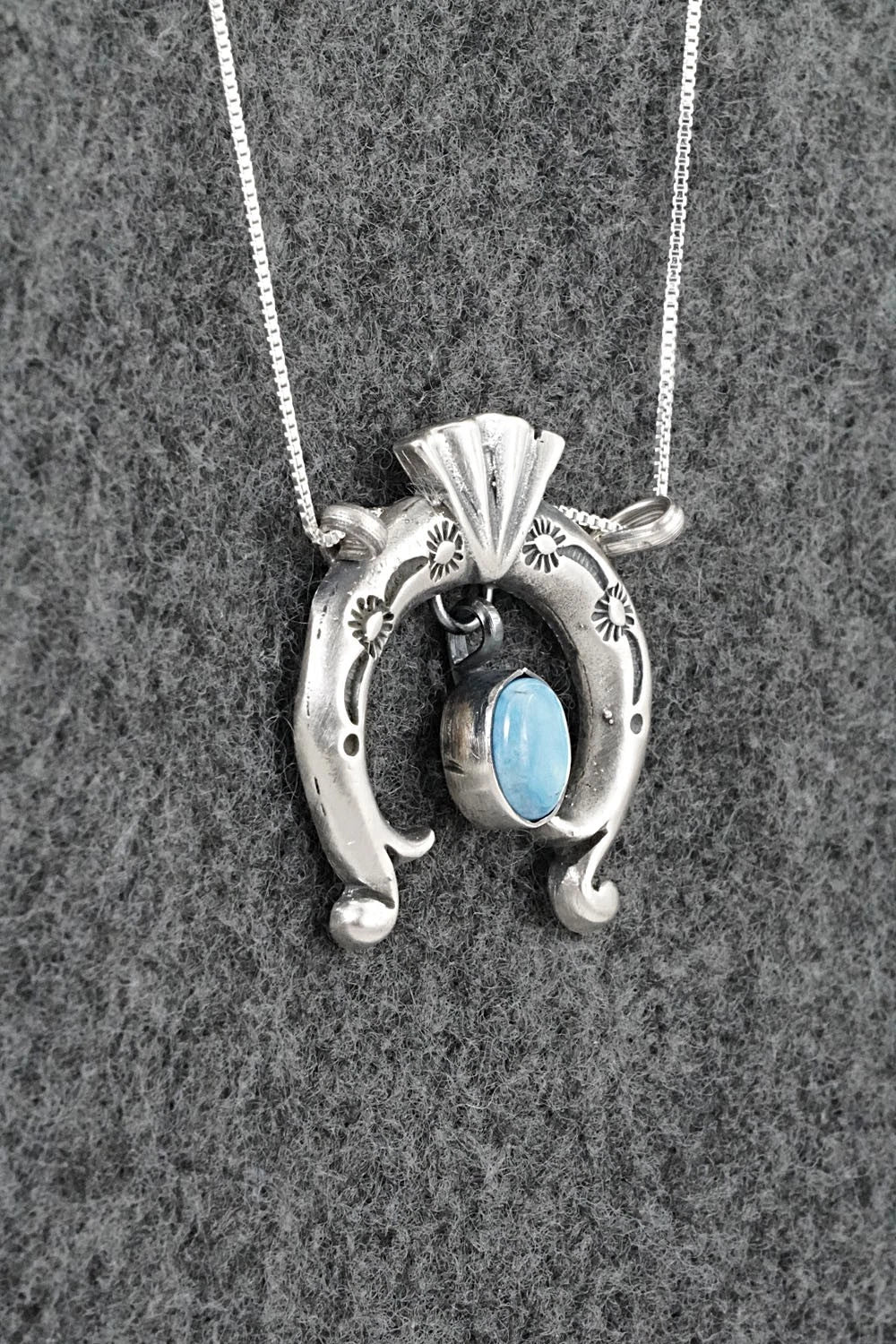 Turquoise & Sterling Silver Necklace - Gary Shorty