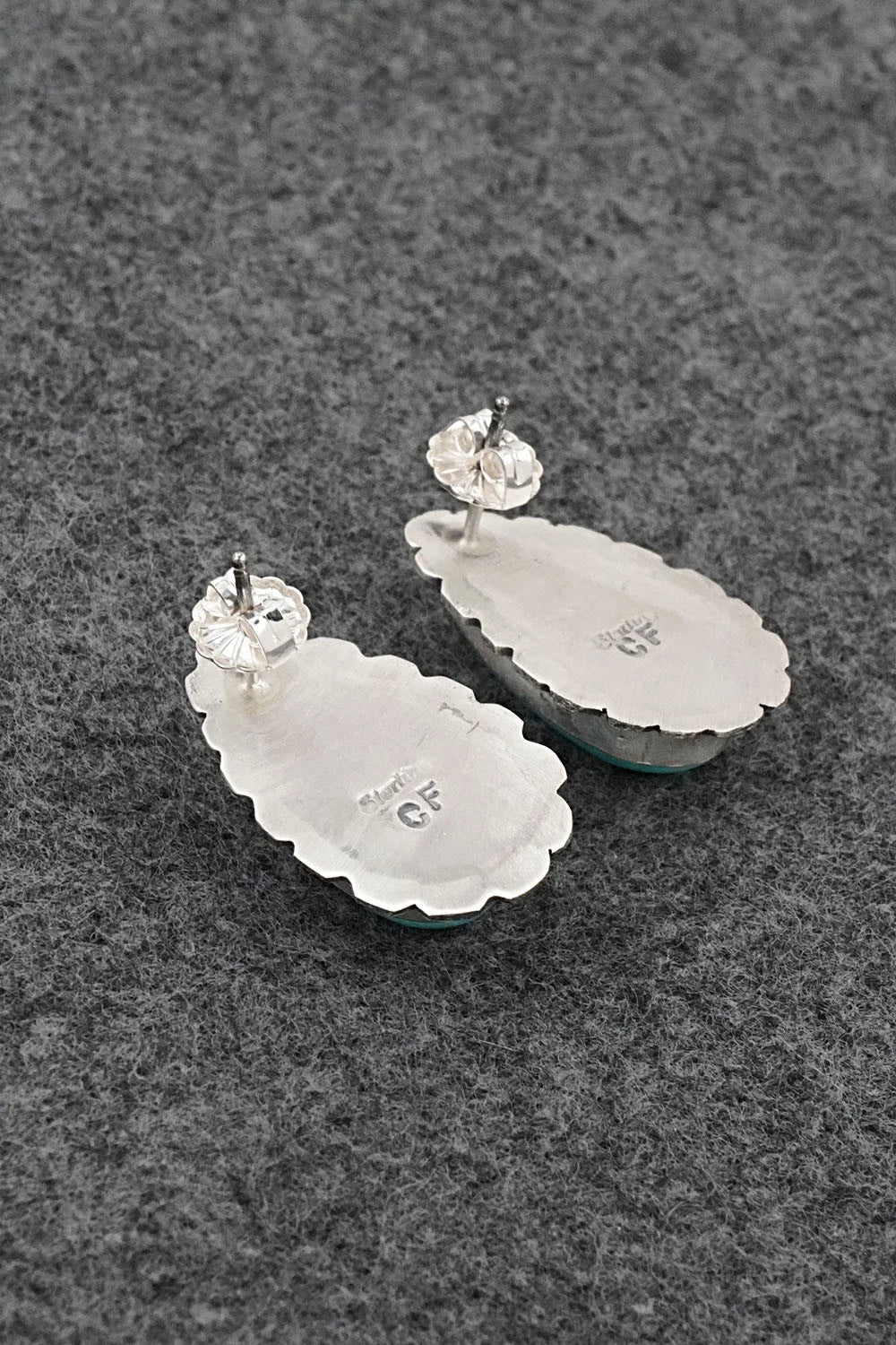 Turquoise & Sterling Silver Earrings - Carlos Francisco