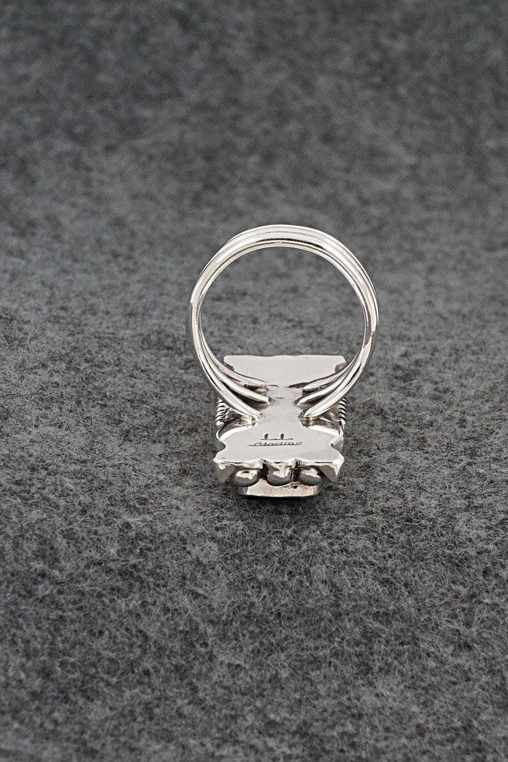 White Buffalo & Sterling Silver Ring - Larson Lee - Size 8