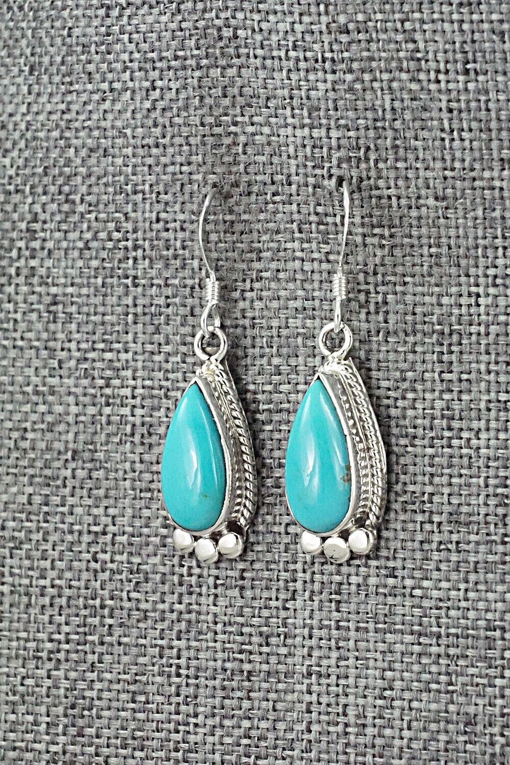 Turquoise and Sterling Silver Earrings - Sharon McCarthy